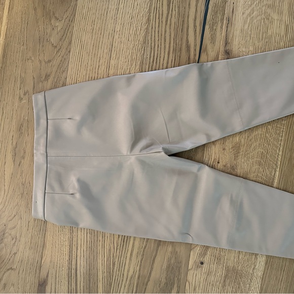 Zara Light Tan Faux Leather Trousers - Picture 3 of 4